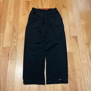 Nike Black Pants with Orange Swoosh